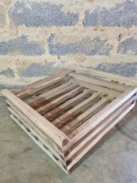 Wooden basket square 25cm